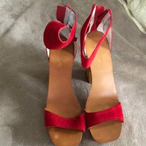 Bebe Refd Suede heeled sandals